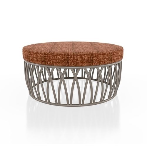 Design-Sitzkissen - KORU R - Yaaz - Aluminium / Sunbrella® / rund