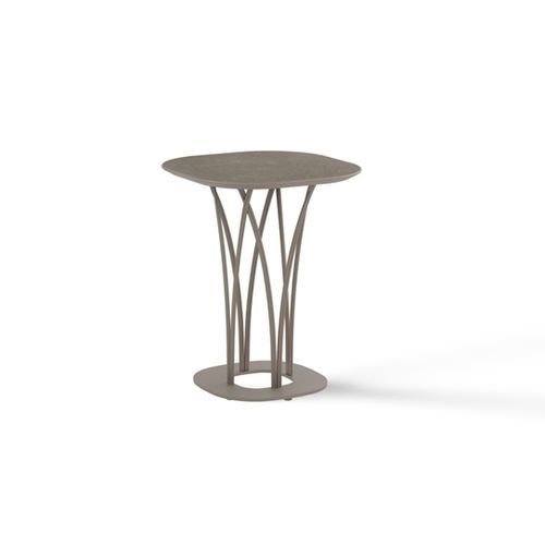 Design-Beistelltisch - KORU - Yaaz - Aluminium / Gestell aus Aluminium / rund
