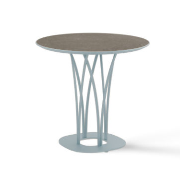 Design-Beistelltisch - KORU R - Yaaz - Aluminium / Gestell aus Aluminium / rund