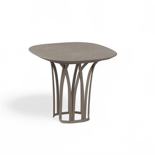 Design-Couchtisch - KORU - Yaaz - Aluminium / Gestell aus Aluminium / quadratisch