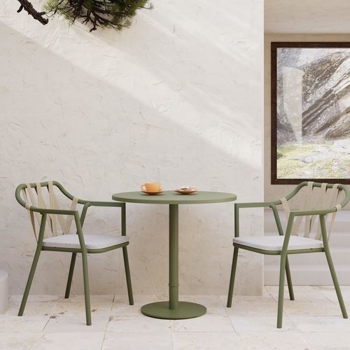 Design-Esstisch - ANKA - Yaaz - Aluminium / Terrazzo / HPL