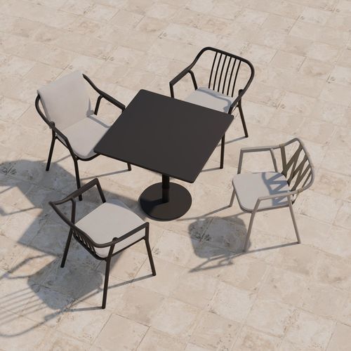 Design-Esstisch - ANKA - Yaaz - Aluminium / Terrazzo / HPL
