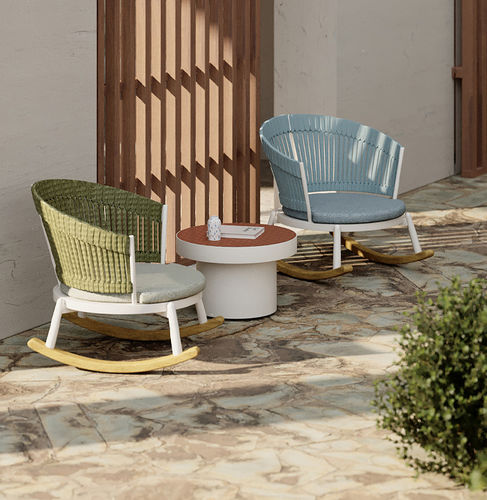 Sessel mit abnehmbarem Kissen - TURTLE ROCKING - Yaaz - Schaukel