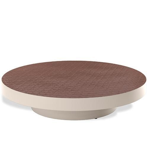 Design-Couchtisch - HISS - Yaaz - Aluminium / Porzellan / Gestell aus Aluminium