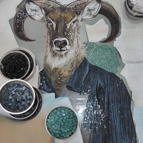 Mosaikfliese für den Innenraum - Tessere Srl - Wand / Glas / modern