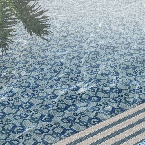 Recycling-Glas-Mosaikfliese - TESSERE - für den Innenraum / für Außenbereich / für Pool