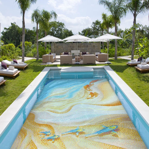 Mosaikfliese für den Innenraum - FISH - Tessere Srl - für Außenbereich / für Pool / Wand