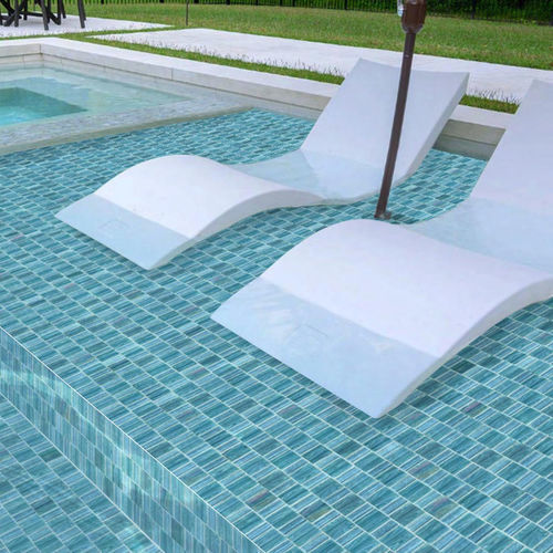 Glasmosaikfliese - SWIMMING POOL SERIES - TESSERE - Hochglanz / für den Innenraum / für Außenbereich