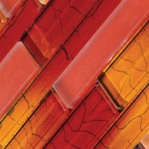Glasmosaikfliese - THE TOUCH SERIES - TESSERE - Hochglanz / für den Innenraum / Wand