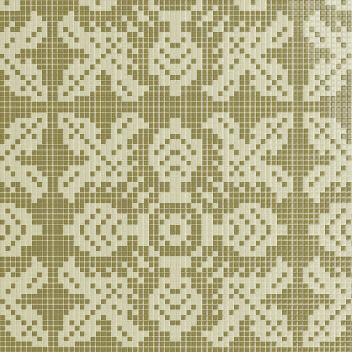 Marmor-Mosaikfliese - LYS PISTACHIO  - TESSERE - Lavaoptik / Naturstein / Recycling-Glas