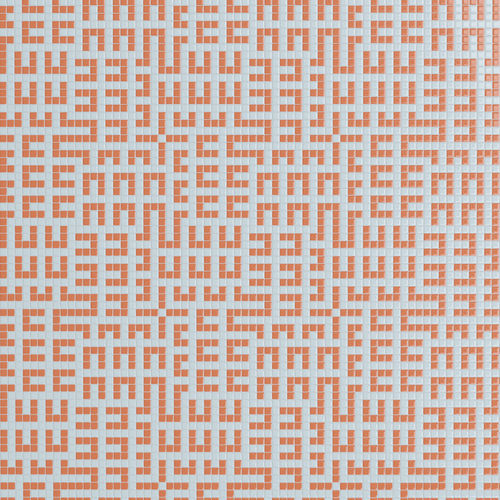 Marmor-Mosaikfliese - PIPS ARANCIO - TESSERE - Lavaoptik / Naturstein / Recycling-Glas