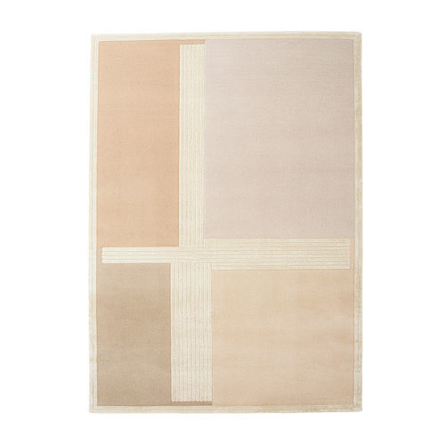 Moderner Teppich - EBB & FLOW Seaside - Softicated - mit geometrischen Motiven / Wolle / aus pflanzlicher Seide