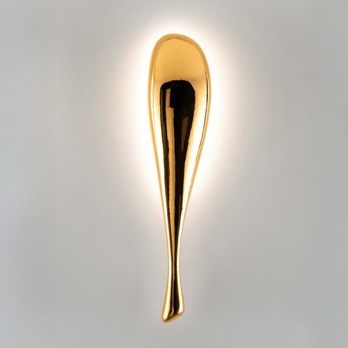 Wandleuchte / originelles Design - FLYING FISH GOLD - Softicated - für den Innenraum / Keramik / Gold