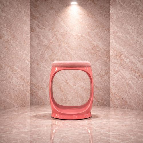 Moderner Hocker - SIGNET RING B10009 - Softicated - Samt / Gestell aus Polyurethan / Polster