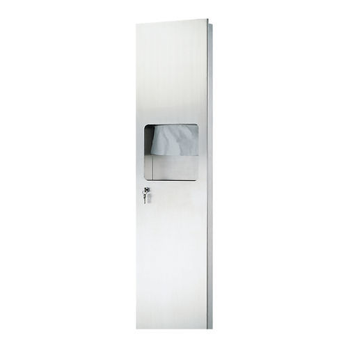 Wandmontierter Handtuchspender - AE series - Fanda Hygiene Co., Ltd - Edelstahl / mit Abfallbehälter / für gefaltete Papierhandtücher