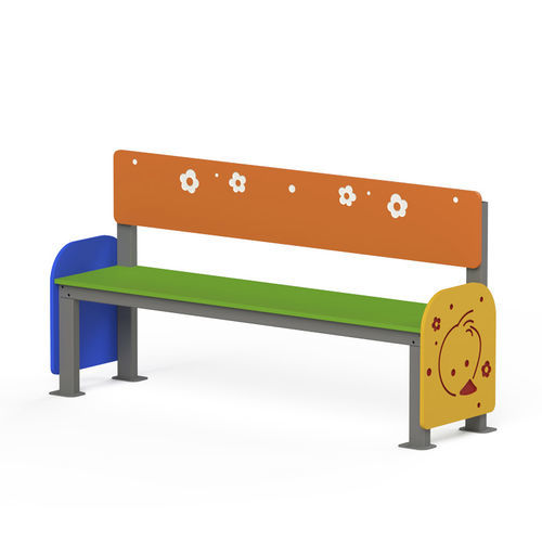 Moderne Bank - HT06  - GOTINSHTAIN EOOD - Metall / HDPE / mit Rückenlehne