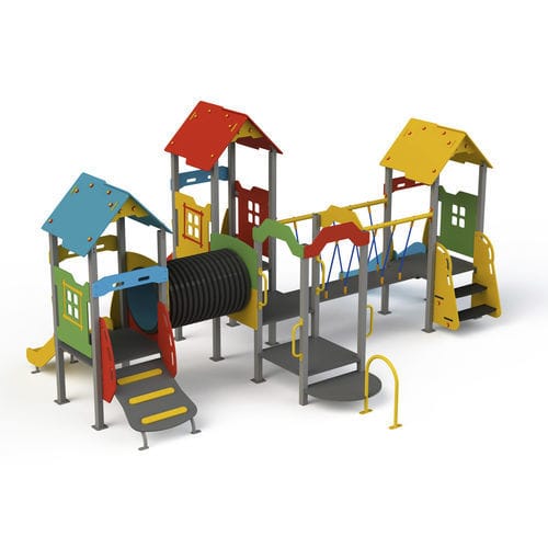 Metall-Spielplatzgerät - GPL13  - GOTINSHTAIN EOOD - HDPE / modular / mit Überdachung