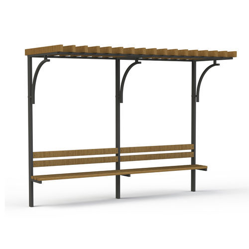 Selbsttragende Pergola - P01  - GOTINSHTAIN EOOD - Holz / Metall / Holzdach
