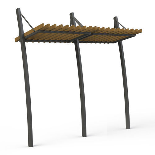 Selbsttragende Pergola - P03-1 - GOTINSHTAIN EOOD - Holz / Metall / Holzdach