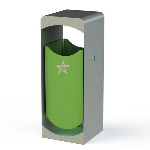 Park-Abfallbehälter - V10  - GOTINSHTAIN EOOD - System / Metall / mit Deckel