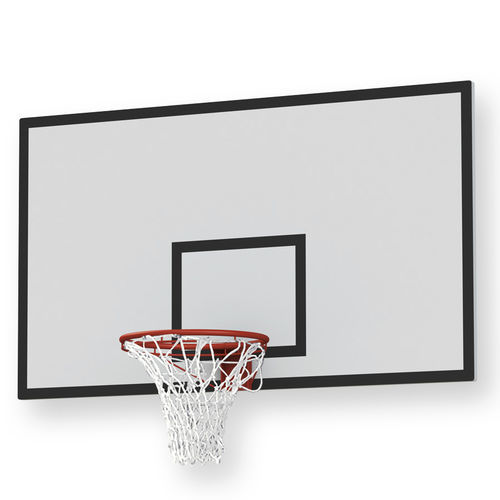 Basketball-Zielbrett / Metall - BK02 - GOTINSHTAIN EOOD - rechteckig / weiß / schwarz