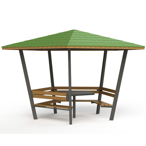 Holzpavillon - GAB01  - GOTINSHTAIN EOOD - HDPE / mit Metallstruktur / für Spielplätze