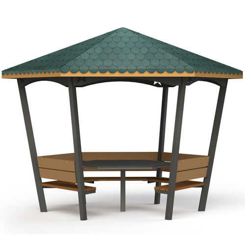 Holzpavillon - GAB02 - GOTINSHTAIN EOOD - HDPE / mit Metallstruktur / für Spielplätze
