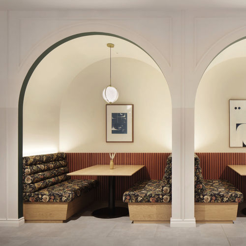 Modulare Polsterbank - Specialist Joinery Group - modern / Stoff / Gestell aus Holz