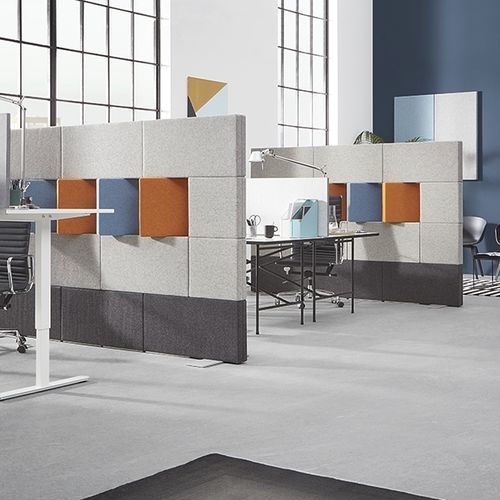Akustikplatte für Trennwand - DIVI put.on® - ropimex - selbsttragend / Aluminium / Polyester