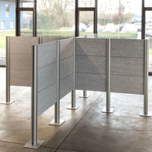 Abnehmbare Trennwand - DIVI cube® - ropimex - modular / mobil / Polyester
