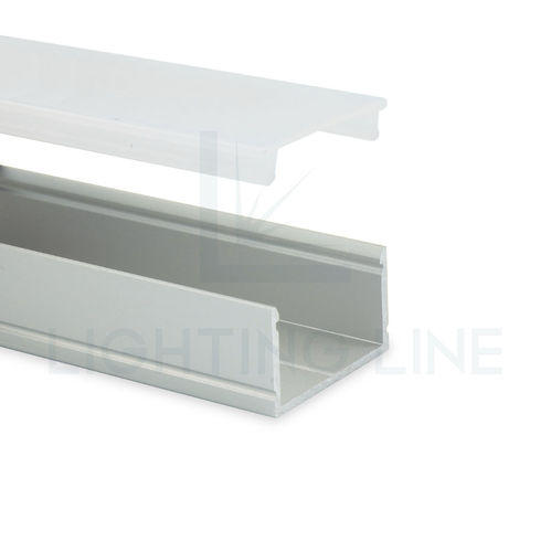 Beleuchtungsprofil für Aufbau - PR-SL15-01 - Ledpoint - LED / Aluminium / für Gewerbegebrauch