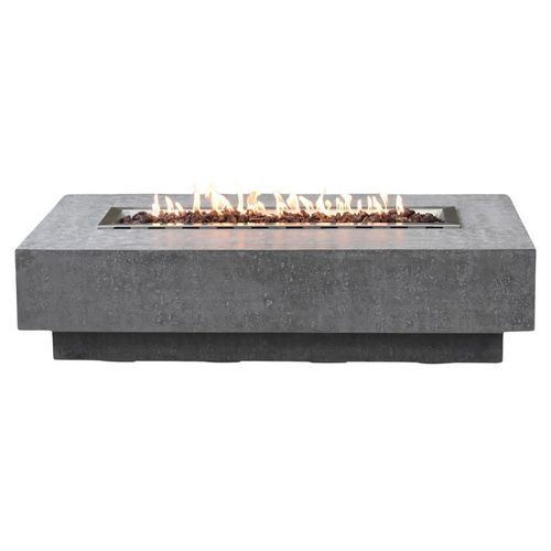 Garten-Feuerstelle / Gas - HAMPTON - ELEMENTI - Verbundwerkstoff / Beton / Zement