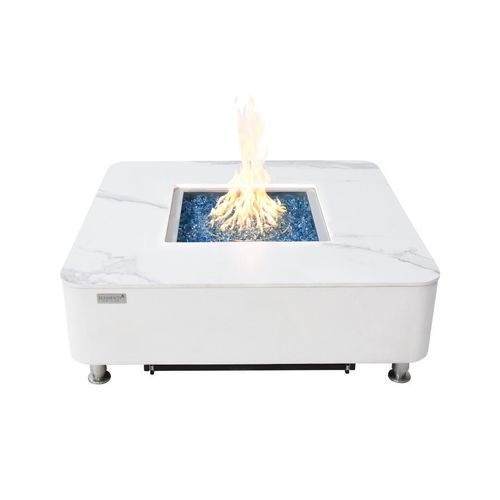 Garten-Feuerstelle / Gas - ELEMENTI PLUS - ANNECY - ELEMENTI - Beton / Porzellan / Glasfaserbeton