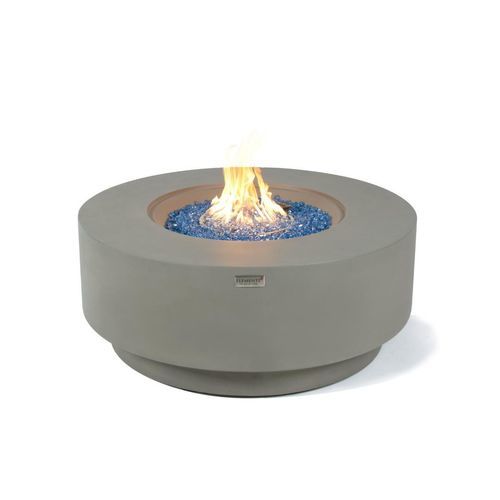 Garten-Feuerstelle / Gas - COLOSSEO - ELEMENTI - Verbundwerkstoff / Zement / Hartglas