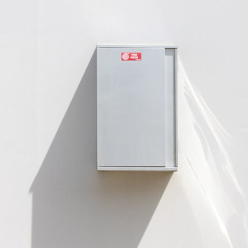 Feuerwehrschlauch- Schrank / Edelstahl - Clò UNI 70 - DAKEN SPA - Aufbau / grau