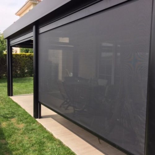 Eingebaute Jalousie - Sky Zip - Smart Sky - für Verandas / für Terrasse / Stoff