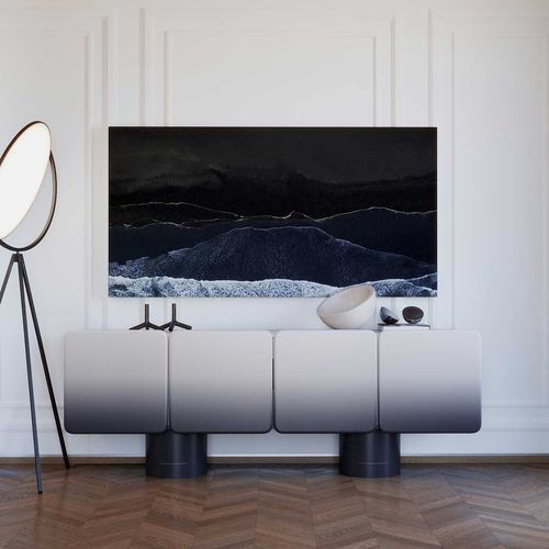 Modernes Sideboard - VENUS Gradient - ULTRAMOBILI - lackiertes Holz / mattlackiertes Holz / mit Schwingtür
