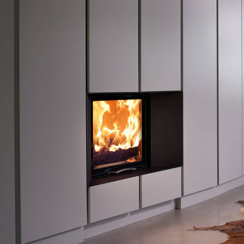 Geschlossene Feuerstelle / Holz - 65x51 S 2.0 - AUSTROFLAMM - mit 1 Sichtseite / Metall / Glas