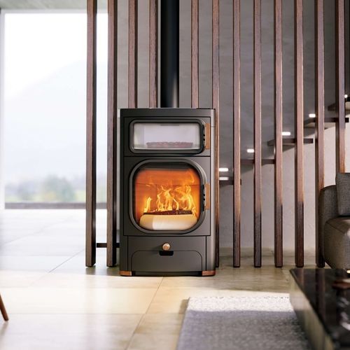 Holz-Kaminofen - HEIDI BACK 2.0 - AUSTROFLAMM - 7 kW / freistehend / modern