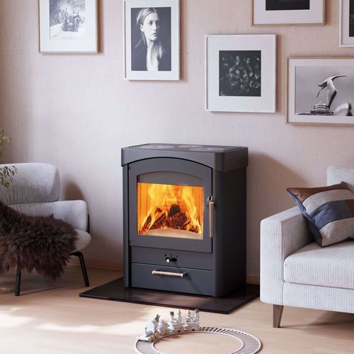 Holz-Kaminofen - Pallas - AUSTROFLAMM - 9 kW / freistehend / modern