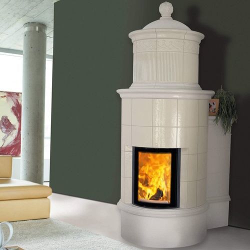 Holz-Kamineinsatz - 45x51 K - AUSTROFLAMM - Stahl / modern