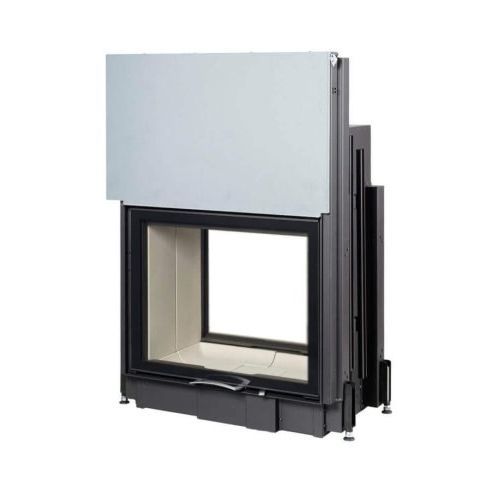 Geschlossene Feuerstelle / Holz - 80x64 S II 2.0 - AUSTROFLAMM - doppelseitig / Metall / Glas