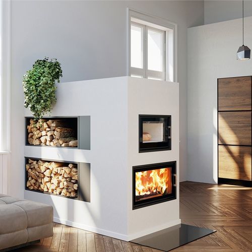 Holzofen - AUSTROFLAMM - Einbau / Einzel / schwarz