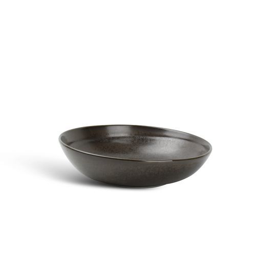Hohler Teller - Ceres : 604604 - Fine2Dine - rund / Porzellan / schwarz