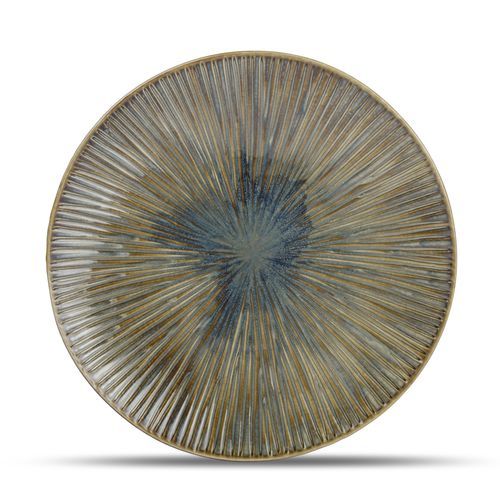 Flache-Teller - Halo forest : 605072 - Fine2Dine - rund / Porzellan / Streifenmuster