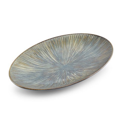 Service-Teller - Halo forest : 605080 - Fine2Dine - oval / Porzellan / Streifenmuster