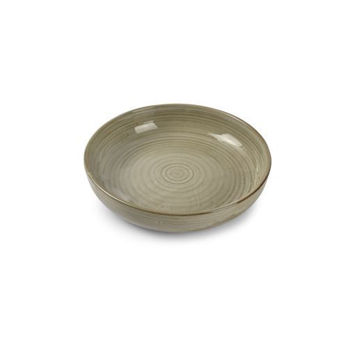 Hohler Teller - Munduk : 604366 - Fine2Dine - rund / Porzellan / grau