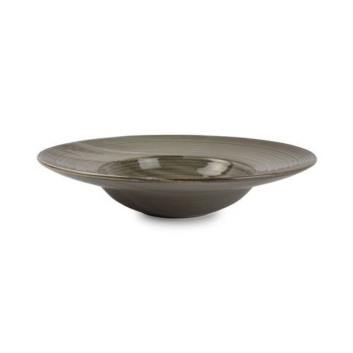 Hohler Teller - Munduk : 604367 - Fine2Dine - rund / Porzellan / grau