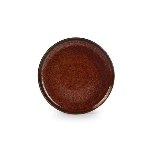 Flache-Teller - Tapa : 606701 - Fine2Dine - rund / Porzellan / rot