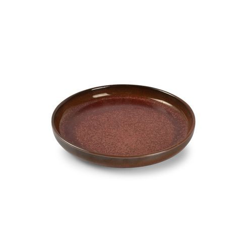 Hohler Teller - Tapa : 606706 - Fine2Dine - rund / Porzellan / rot